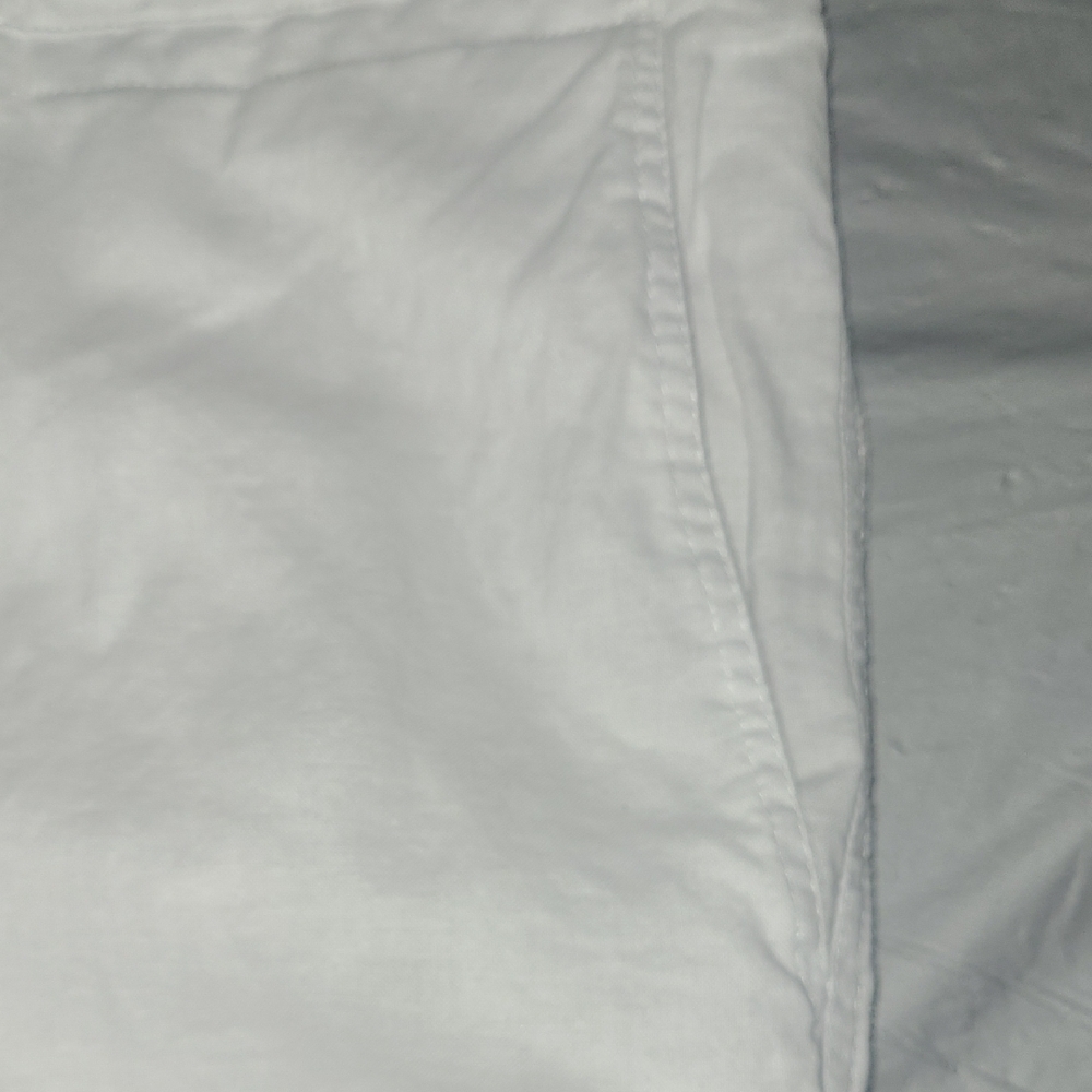 White Joggers with Relaxed Fit Soft Fabric Bohemian Hidden Hook & Zipper Fly EUC - Picture 2 of 9